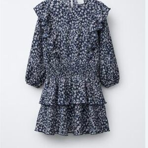 Zara Girl New Black Floral Tiered
Gauze Dress
NWOT size 6Y